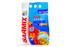 ЗАСІБ МИЙНИЙ СИНТЕТИЧНИЙ ПОРОШКОПОДІБНИЙ AROMA ACTIVE SARMIX 2.1КГ